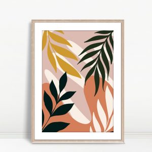 Tropical Leaves with Abstract Shapes