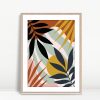 Sunlit Jungle Boho Botanical Abstract