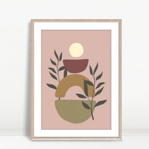 Balancing Sun and Earthy Leaves