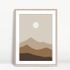 Minimal Desert Sunrise Boho Landscape
