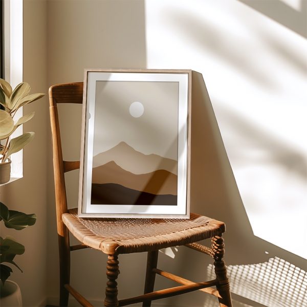 Minimal Desert Sunrise Boho Landscape - Image 4