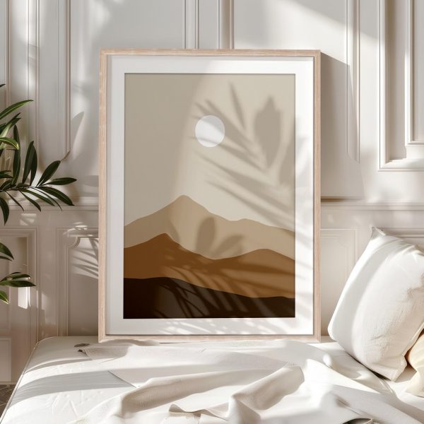 Minimal Desert Sunrise Boho Landscape - Image 5