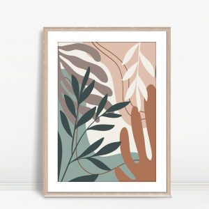Abstract Garden Boho Harmony Wall