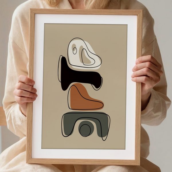 Stacked Organic Shapes Boho Balance - Image 2
