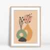 Vases with Sun Boho Botanical Decor