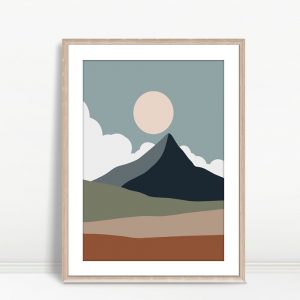 Mountain Peak with Full Sun