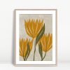 Tall Golden Flowers Growing Up