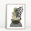 Zen Stack with Monochrome Leaves