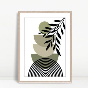Zen Stack with Monochrome Leaves