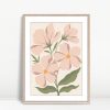 Terracotta Floral Trio Boho Print