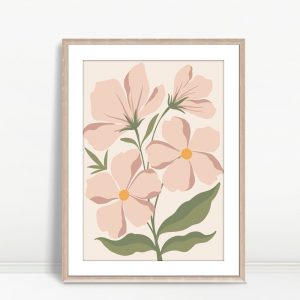 Terracotta Floral Trio Boho Print