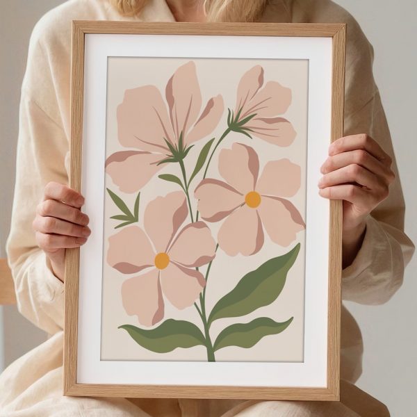 Terracotta Floral Trio Boho Print - Image 2