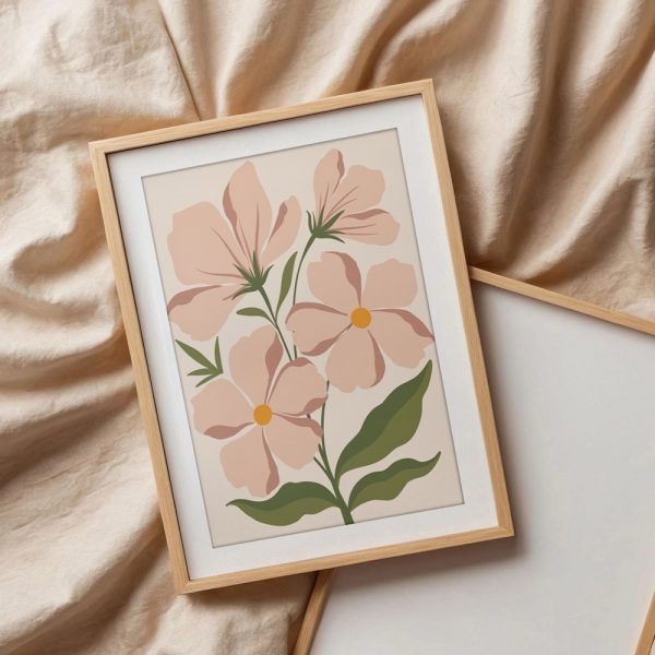 Terracotta Floral Trio Boho Print - Image 3