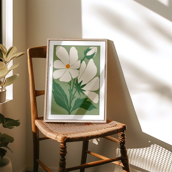 Olive Flower with Black Leaf Boho - Image 4