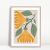 Minimalist Boho Leaf Pattern Art