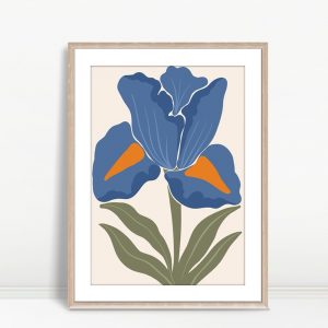 Layered Terracotta Boho Floral Art