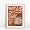 Boho Daisy Petals Modern Print