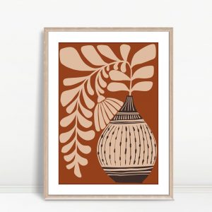 Boho Daisy Petals Modern Print