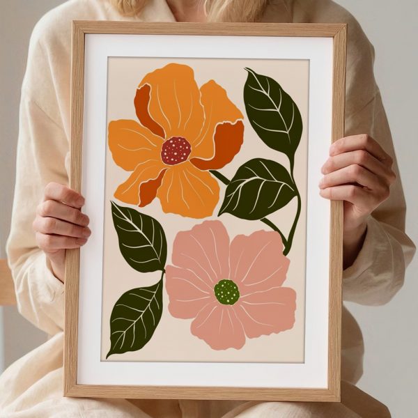 Bold Jungle Leaf Boho Print - Image 2