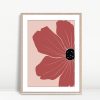 Bold Red Boho Flower Petal