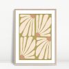 Abstract Daisy Petals Boho Print