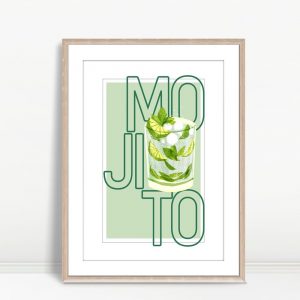 Fresh Mojito Cocktail Art Print