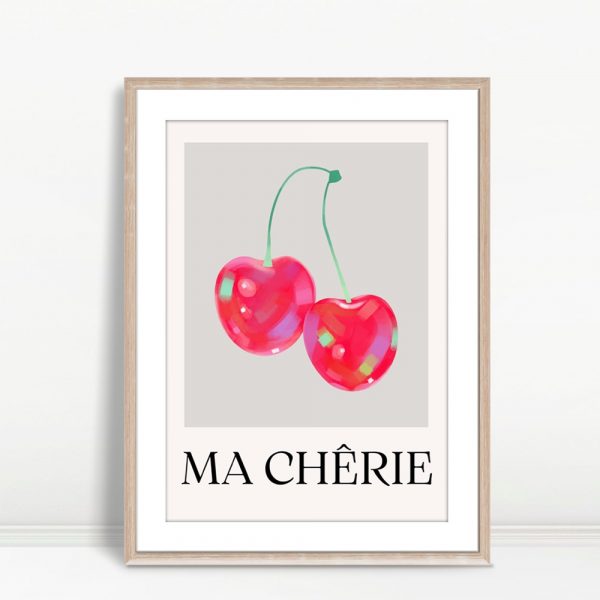Ma Chérie Cherry Duo Bar Print