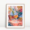 Garden Wine Glass Still Life Art