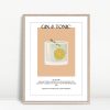 Gin Tonic Minimalist Cocktail Recipe Print