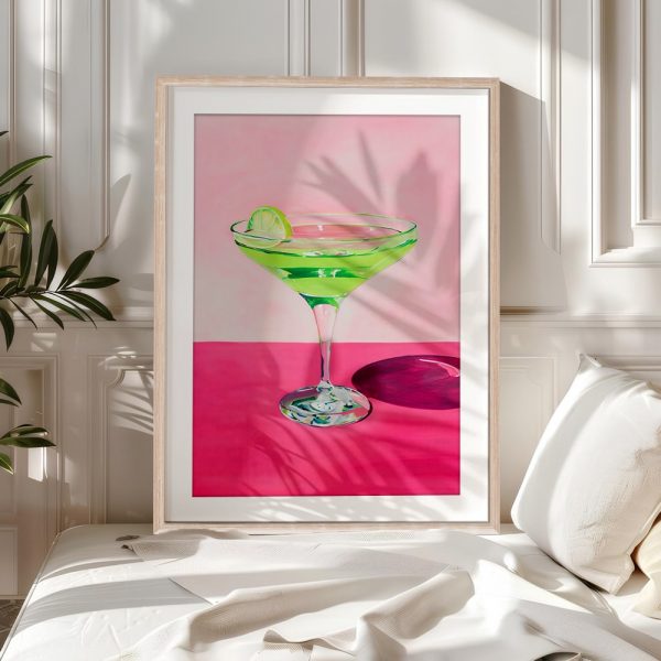 Vibrant Green Margarita Pop Art - Image 5