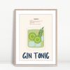 Gin Tonic Modern Cucumber Recipe Print