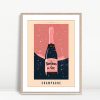 La Boisson De La Vie Champagne Print