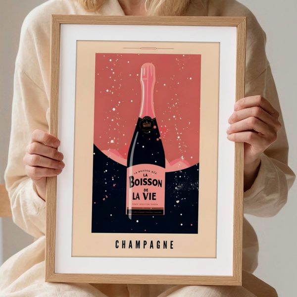La Boisson De La Vie Champagne Print - Image 2