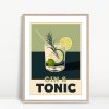 Vintage Gin And Tonic Bar Art