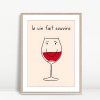 Le Vin Fait Sourire Wine Art