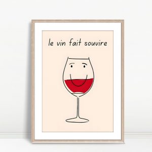 Le Vin Fait Sourire Wine Art