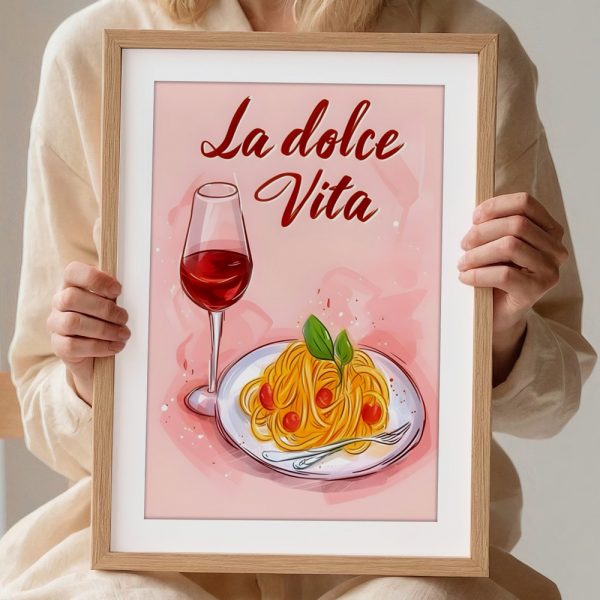 La Dolce Vita Wine & Pasta Art - Image 2