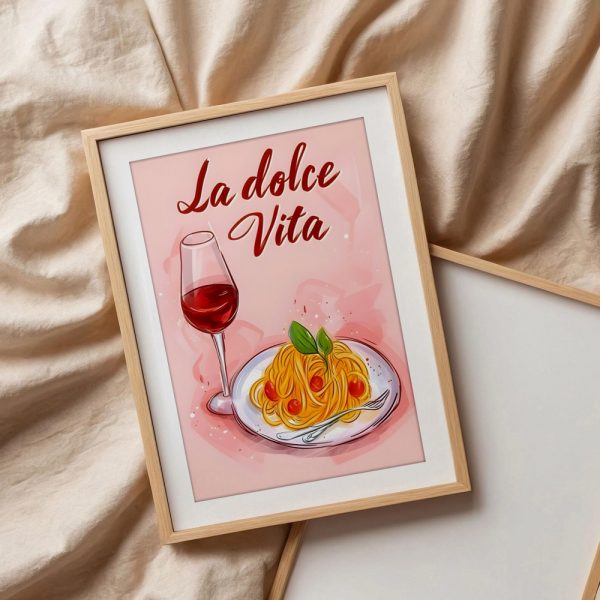 La Dolce Vita Wine & Pasta Art - Image 3