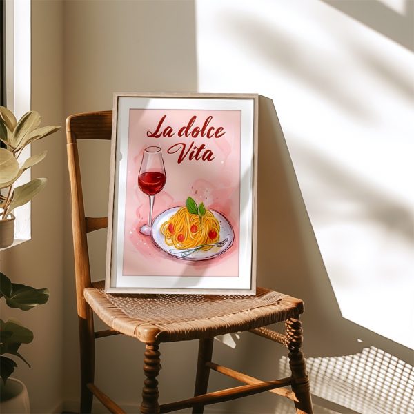 La Dolce Vita Wine & Pasta Art - Image 4