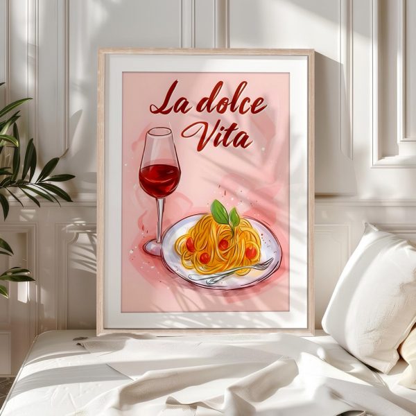 La Dolce Vita Wine & Pasta Art - Image 5