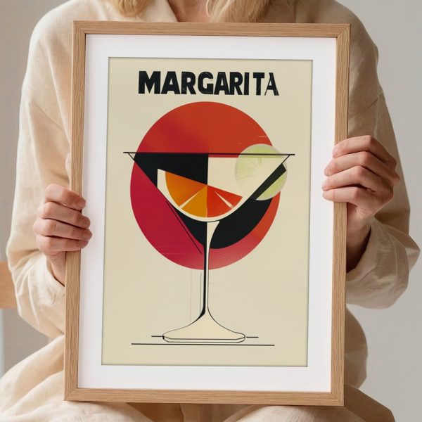 Retro Margarita Art Deco Cocktail - Image 2