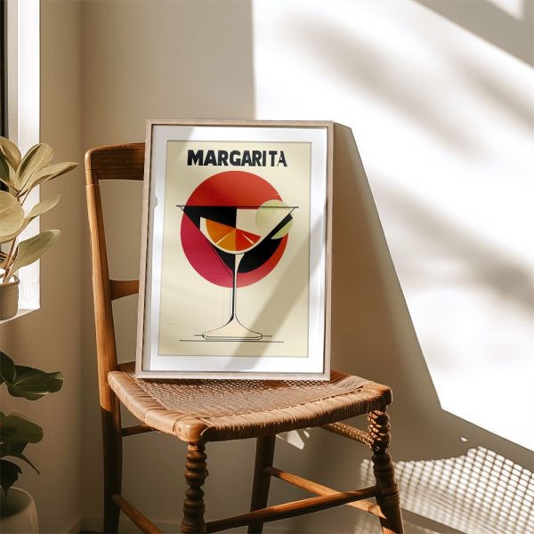 Retro Margarita Art Deco Cocktail - Image 4