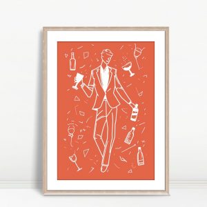 Party In Motion Modern Cocktail Art