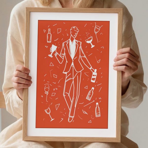 Party In Motion Modern Cocktail Art - Image 2