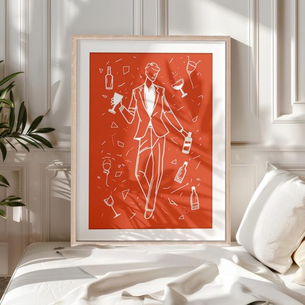 Party In Motion Modern Cocktail Art - Image 5