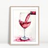 Splashing Red Wine Pour Art