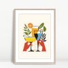 Modern Cheers Botanical Cocktail Print