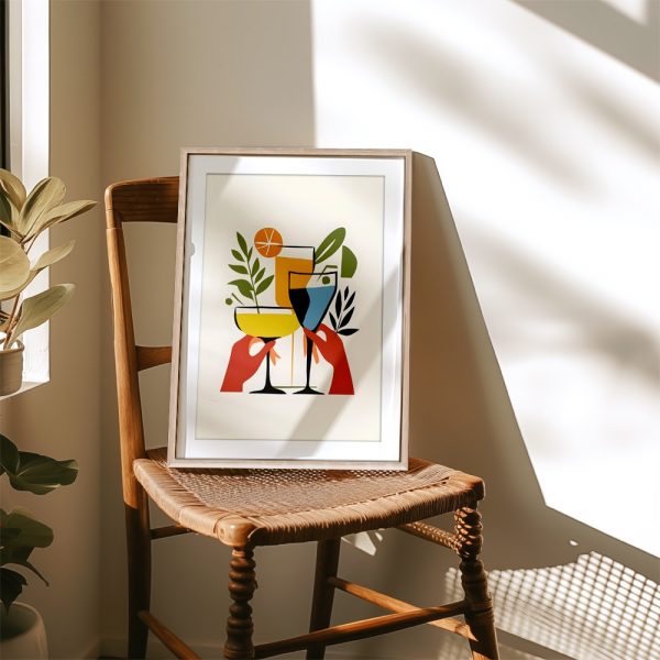 Modern Cheers Botanical Cocktail Print - Image 4