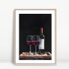 Elegant Wine Night On Black