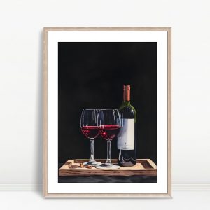 Elegant Wine Night On Black